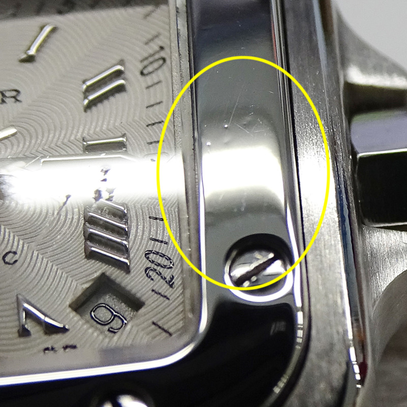 卡地亞 Santos Galbee SM 女士腕錶，帶日期顯示，自動上鍊，精鋼材質，型號 W20044D6，拋光銀色-13