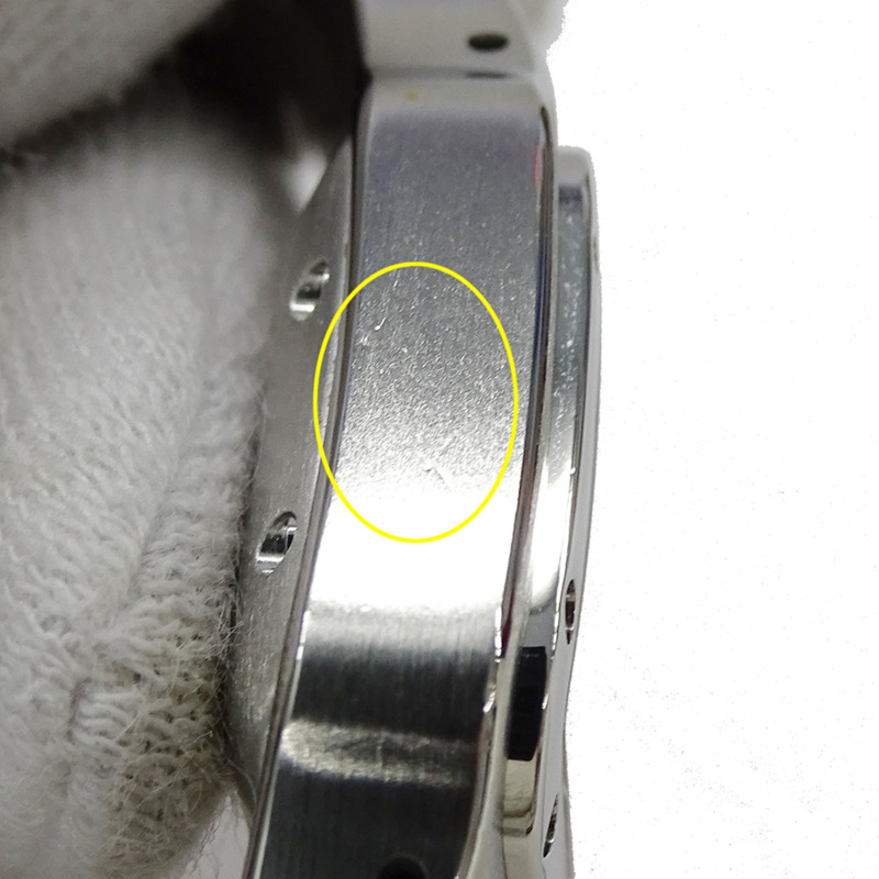 卡地亞 Santos Galbee SM 女士腕錶，帶日期顯示，自動上鍊，精鋼材質，型號 W20044D6，拋光銀色-14