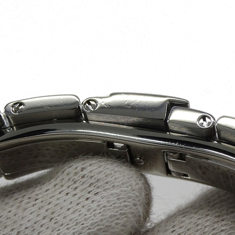 愛馬仕 Clipper 女士腕錶，珍珠粉紅貝殼錶殼，鑲嵌 12 顆鑽石，石英機芯，不鏽鋼錶殼，CL4.230，拋光銀色-10