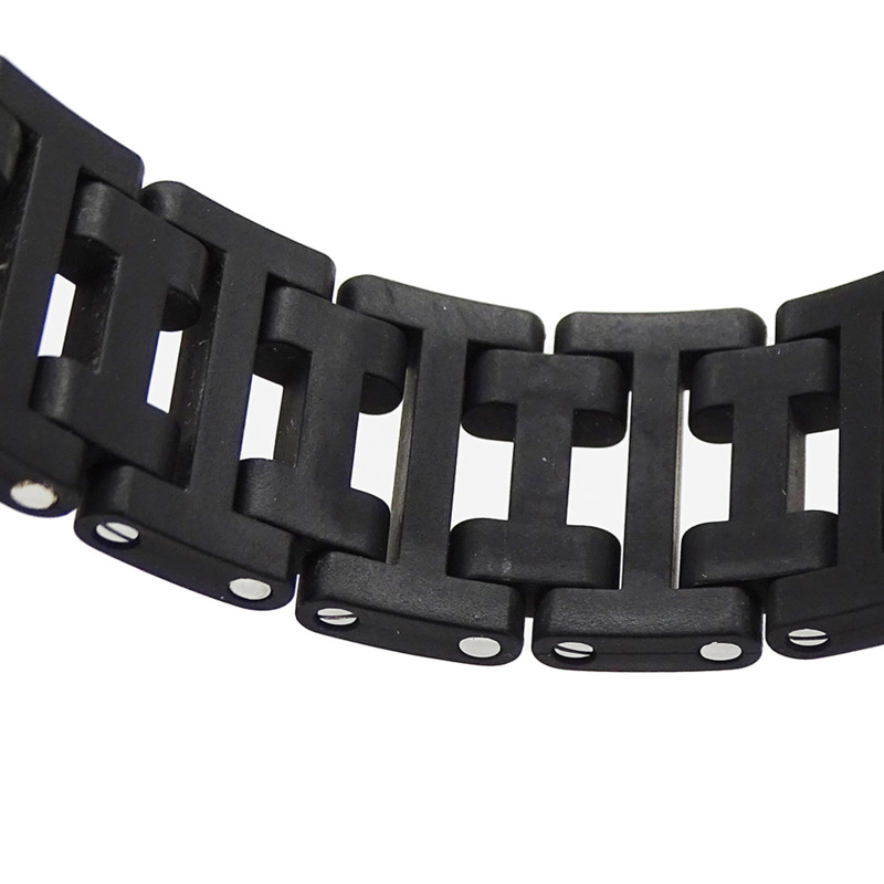 愛馬仕 Clipper Diver 潛水計時男士腕錶，石英機芯，不鏽鋼錶殼，橡膠錶帶，CL2.915，銀色/黑色，拋光-8