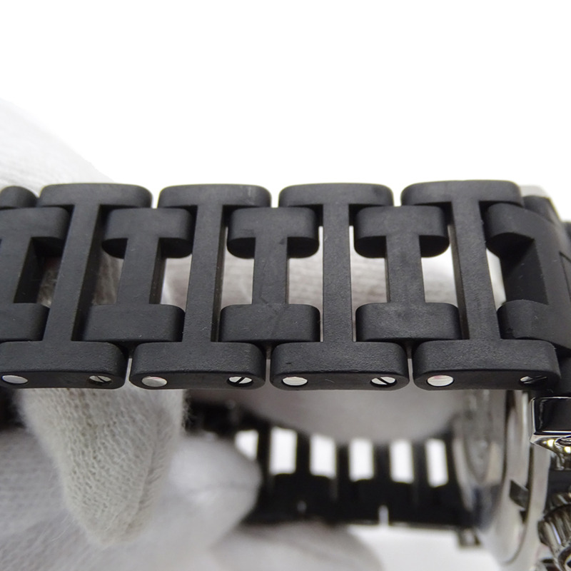 愛馬仕 Clipper Diver 潛水計時男士腕錶，石英機芯，不鏽鋼錶殼，橡膠錶帶，CL2.915，銀色/黑色，拋光-9