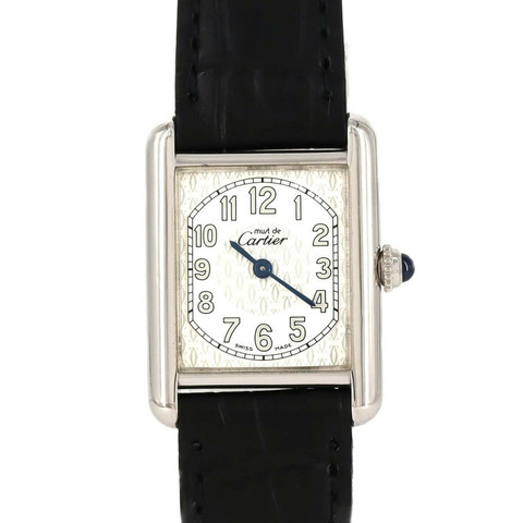 卡地亞 Must Tank W1014254 銀色石英錶