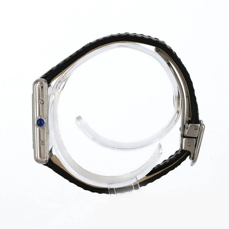 卡地亞 Must Tank W1014254 銀色石英錶-2