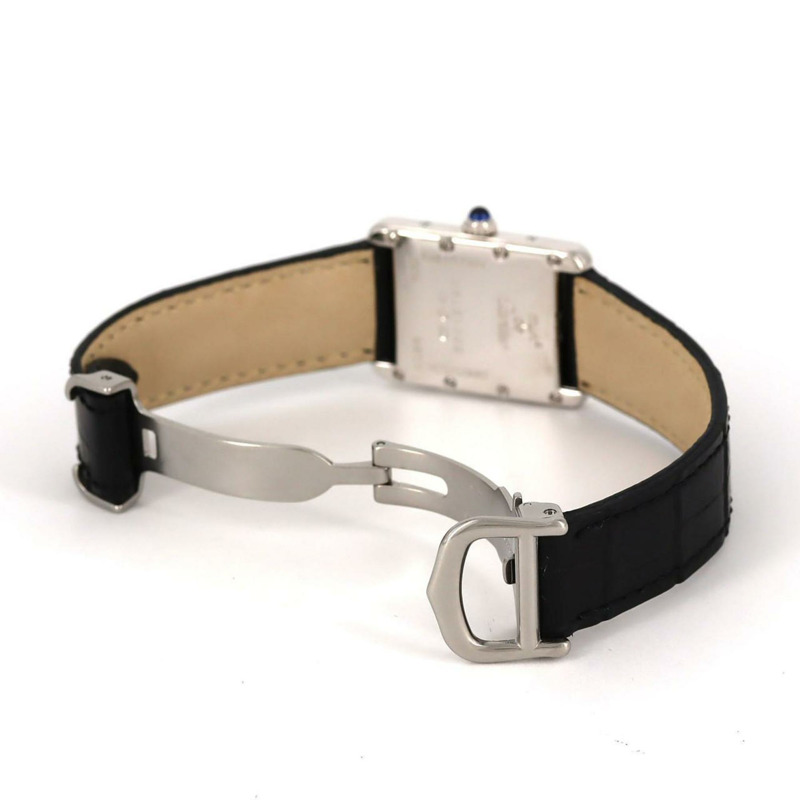 卡地亞 Must Tank W1014254 銀色石英錶-6