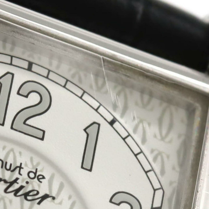 卡地亞 Must Tank W1014254 銀色石英錶-8