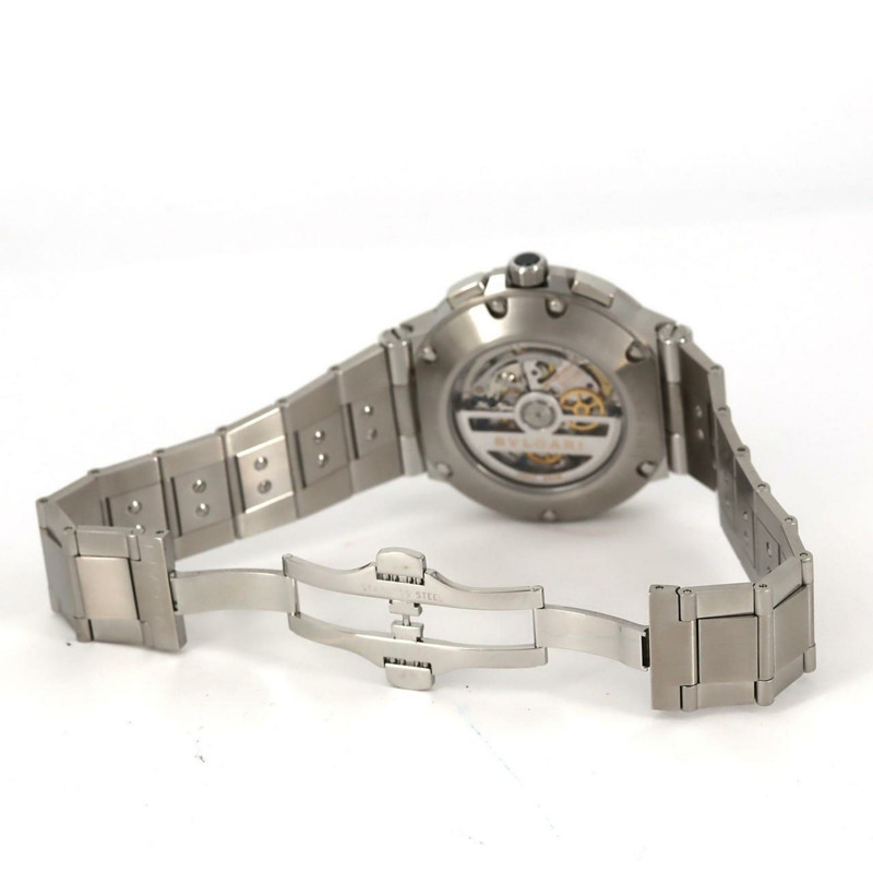 寶格麗 Diagono Velocissimo DG41SCH DG41BSSDCH 不鏽鋼自動腕錶-6