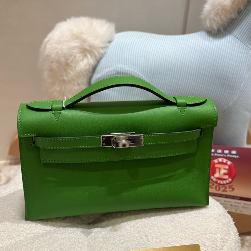 Mini Kelly Pochette 絲蘭綠 全新現貨-1