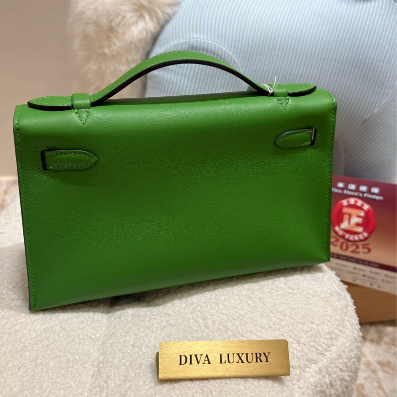 Mini Kelly Pochette 絲蘭綠 全新現貨-6