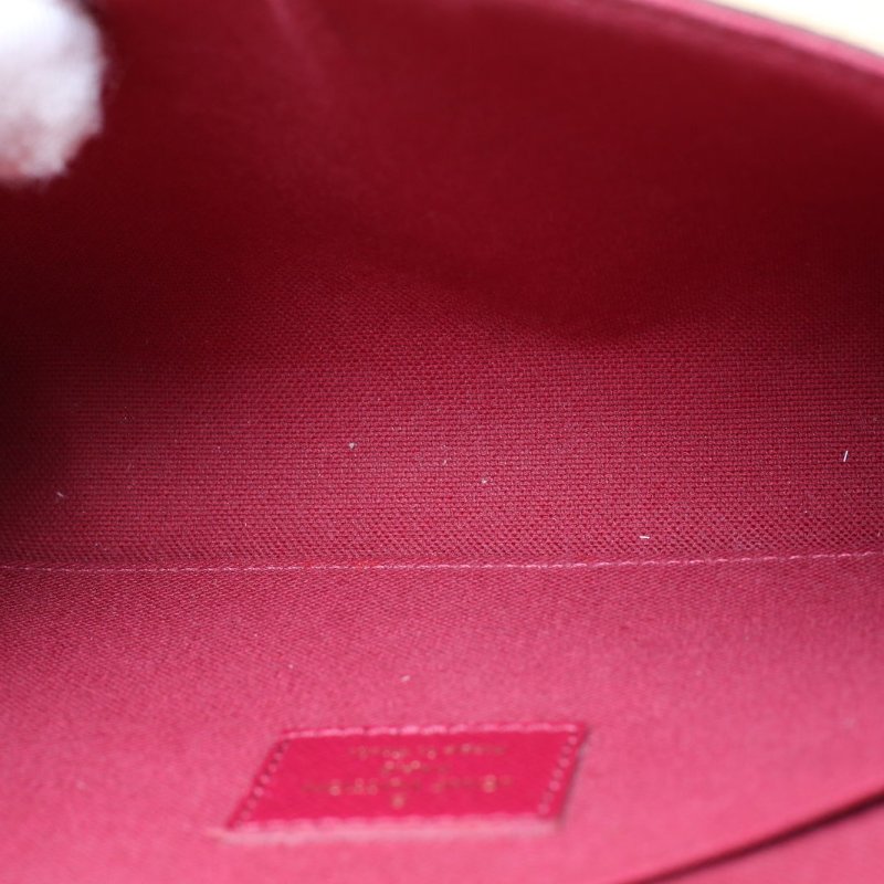 LOUIS VUITTON POCHETTEFELICIE三合一鏈條包老花PVC2018肩背包-2