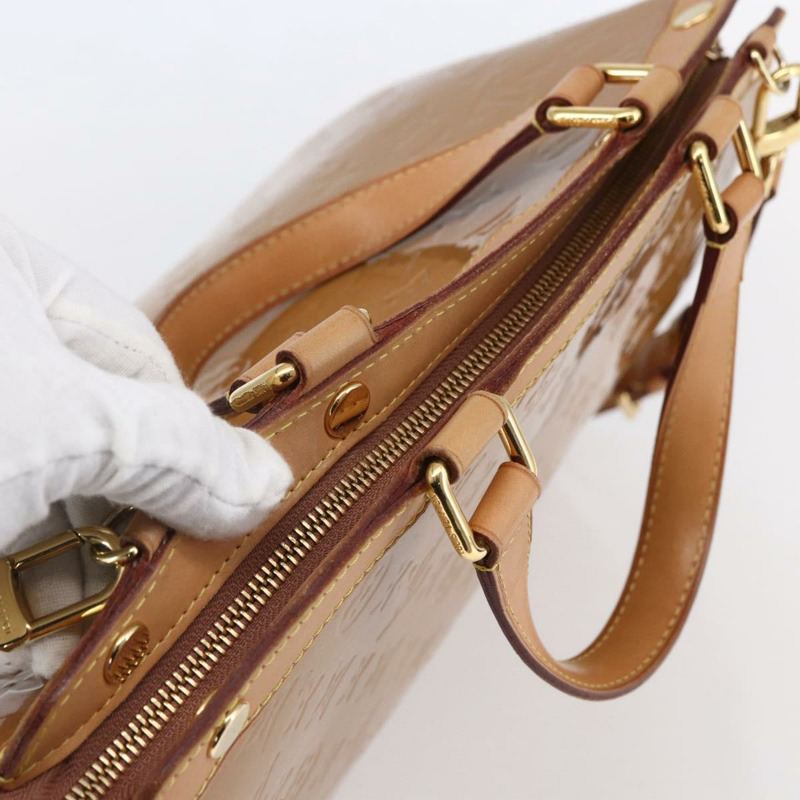 【日本直送】路易威登 Monogram Vernis Blair GM 手提包 2way Rose Velur M91797 LV Auth 150823-5