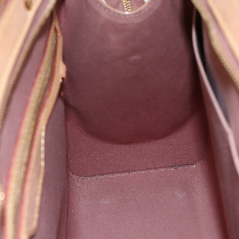 【日本直送】路易威登 Monogram Vernis Blair GM 手提包 2way Rose Velur M91797 LV Auth 150823-23