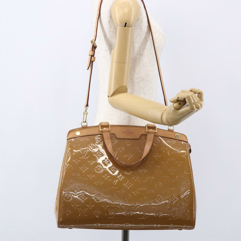 【日本直送】路易威登 Monogram Vernis Blair GM 手提包 2way Rose Velur M91797 LV Auth 150823-26