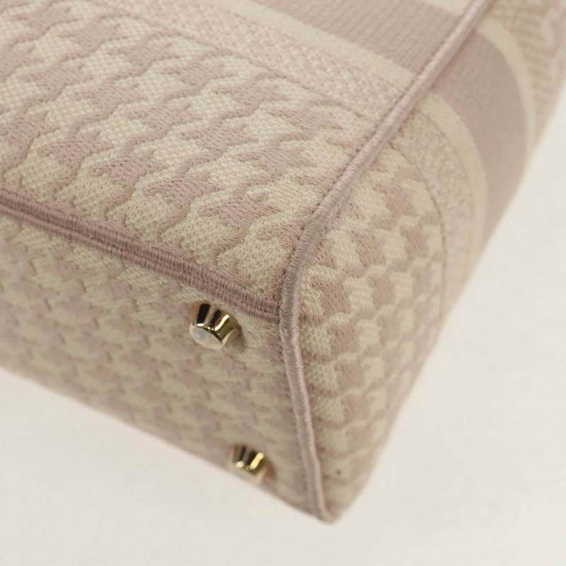 【日本直送】Christian Dior Lady Dior 千鳥格紋帆布雙肩包 粉紅 正品 mr1529M-15