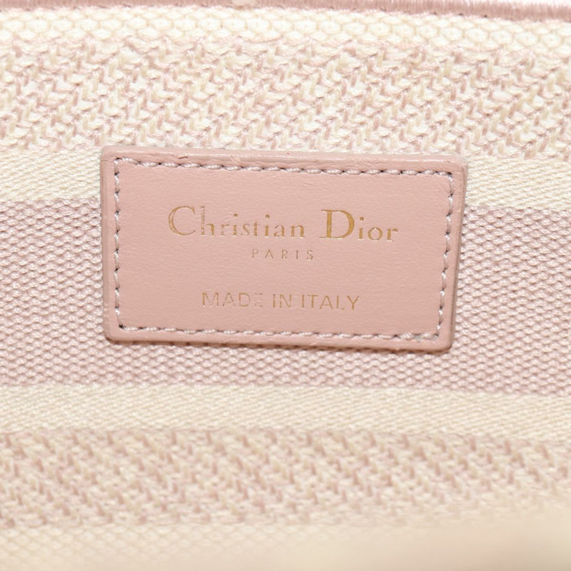【日本直送】Christian Dior Lady Dior 千鳥格紋帆布雙肩包 粉紅 正品 mr1529M-19