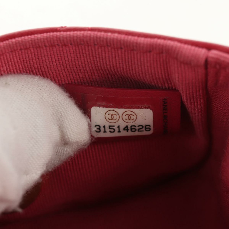 【日本直送】香奈兒 (CHANEL) 絎縫鏈條單肩包,羊皮材質,粉紅色金色雙C標誌,正品編號 144828SAM-23