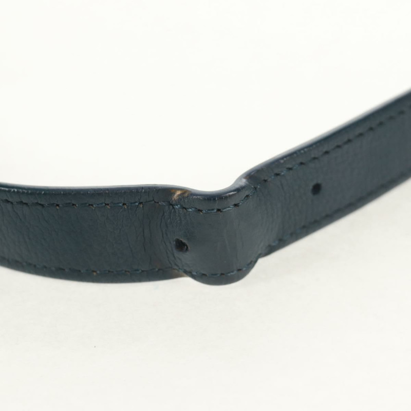 【日本直送】香奈兒 (CHANEL) 菱格紋鏈條肩背包,魚子醬紋皮革,藍色,金色雙C標誌,正品編號 143659AM-9