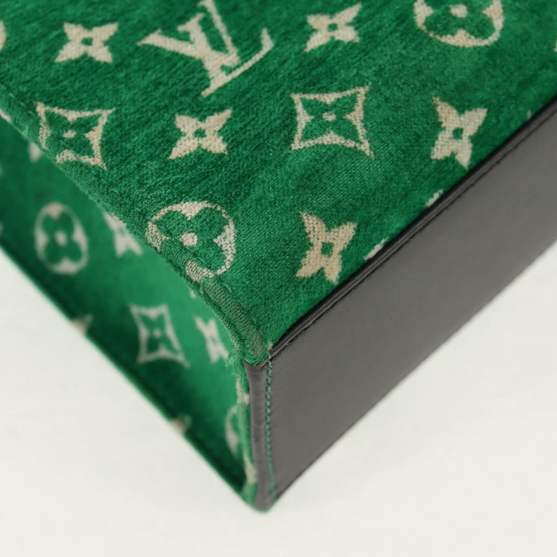 【日本直送】路易威登 Monogram Jacquard Velvet On The Go PM 手袋 M46216 LV Auth 148041SM-12