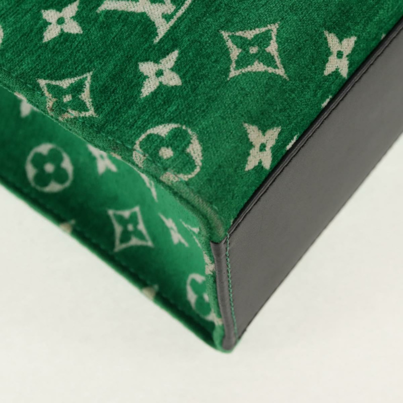 【日本直送】路易威登 Monogram Jacquard Velvet On The Go PM 手袋 M46216 LV Auth 148041SM-14