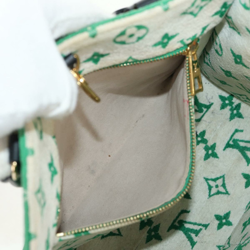 【日本直送】路易威登 Monogram Jacquard Velvet On The Go PM 手袋 M46216 LV Auth 148041SM-23