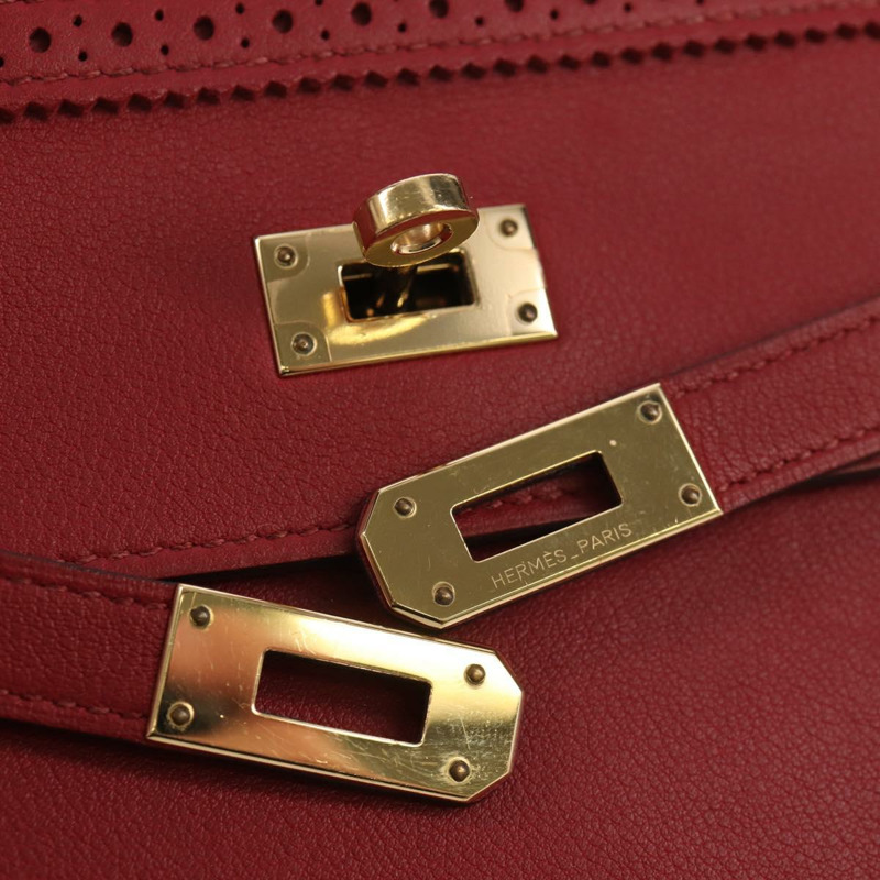 【日本直送】愛馬仕 Kelly 長版皮夾，紅色金色真皮，正品 144824SAM-12