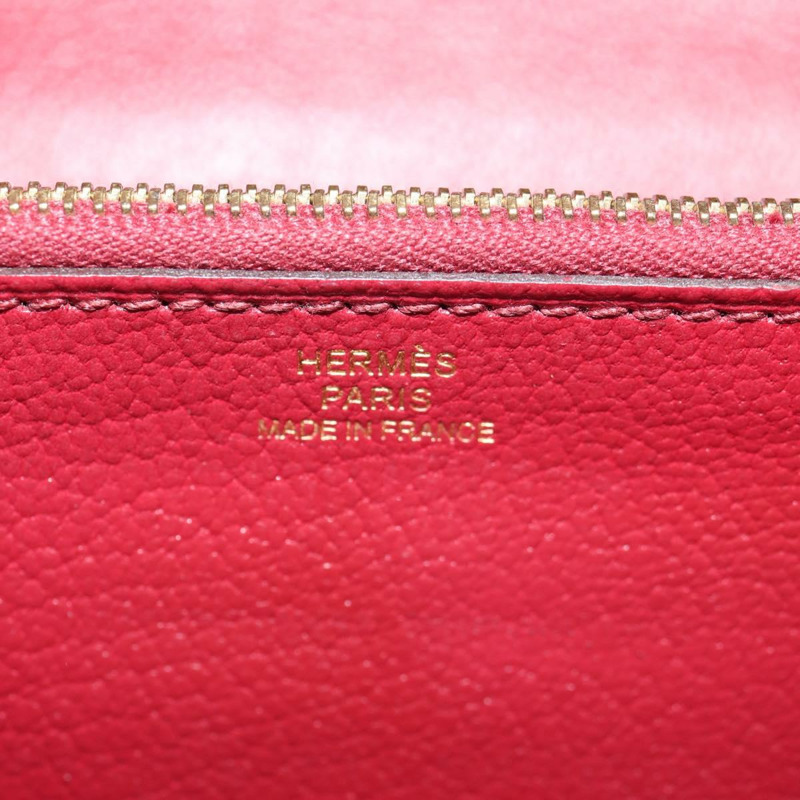 【日本直送】愛馬仕 Kelly 長版皮夾，紅色金色真皮，正品 144824SAM-15