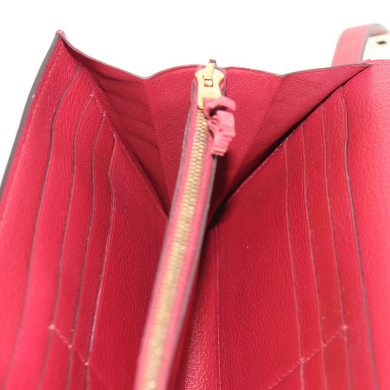 【日本直送】愛馬仕 Kelly 長版皮夾，紅色金色真皮，正品 144824SAM-20