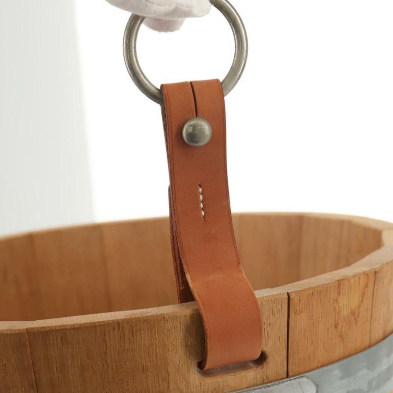 【日本直送】愛馬仕水桶新郎手提包 木紋米色 正品 145802V-6