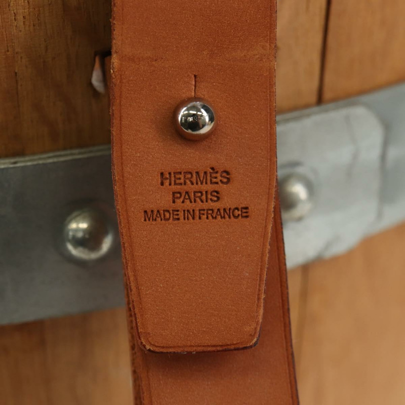 【日本直送】愛馬仕水桶新郎手提包 木紋米色 正品 145802V-8