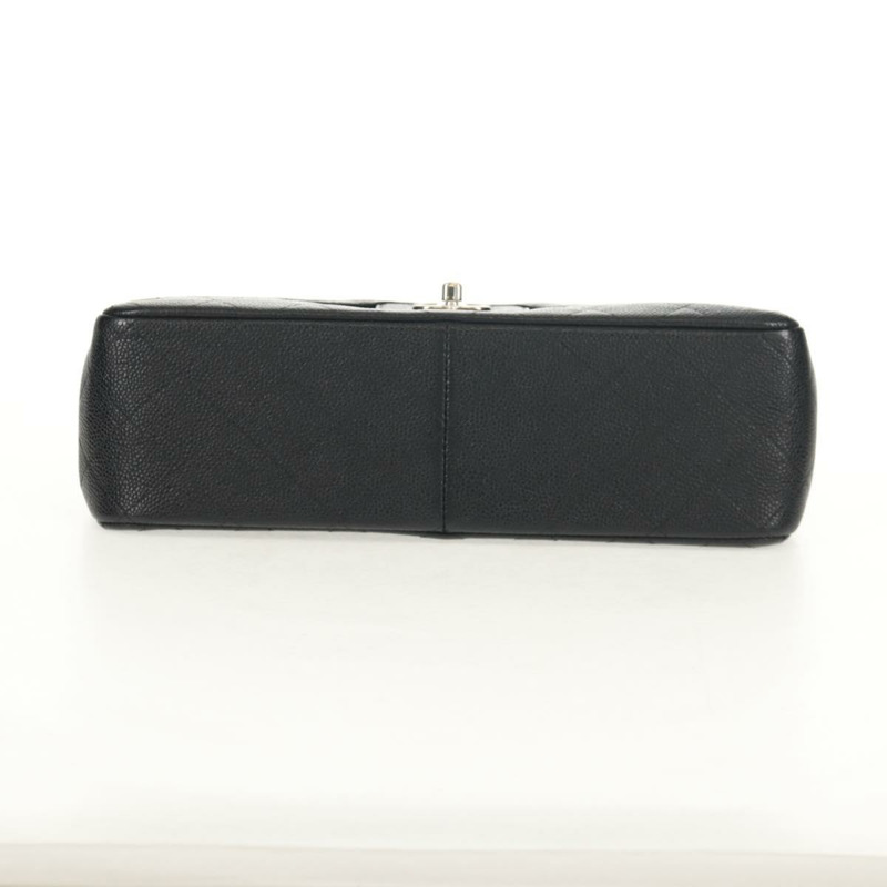 【日本直送】香奈兒 Matelasse 30 雙蓋鏈條包，魚子醬紋皮革，黑色，CC 標誌，正品編號 146363SM-9