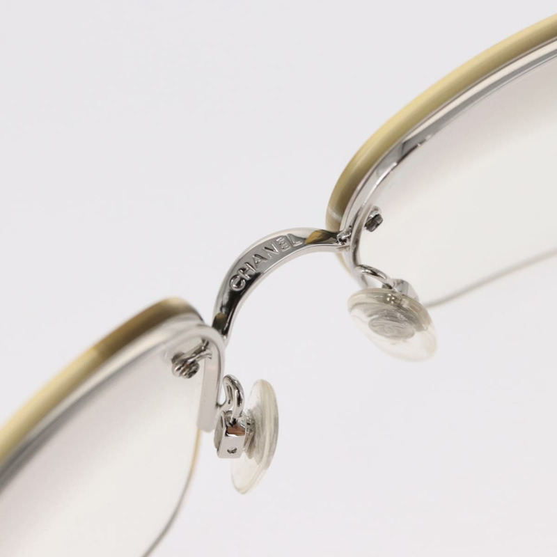 【日本直送】香奈兒 COCO 標誌太陽眼鏡 金屬銀色 CC Auth am9658V-9