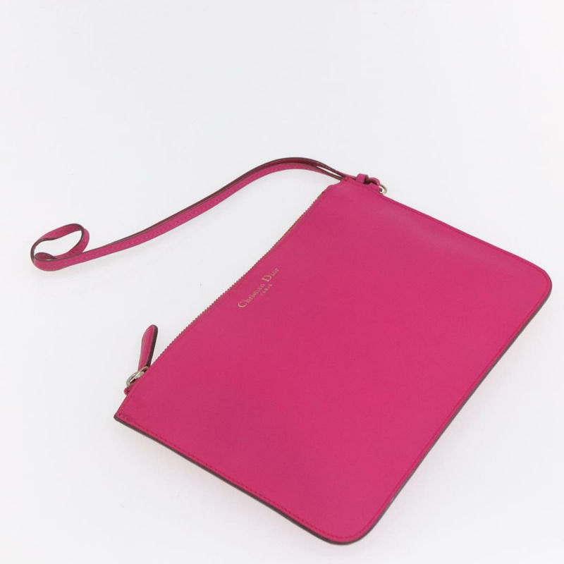 【日本直送】Christian Dior Diorissimo 手提包 皮革 2way Orange Gold Auth bs30974-21