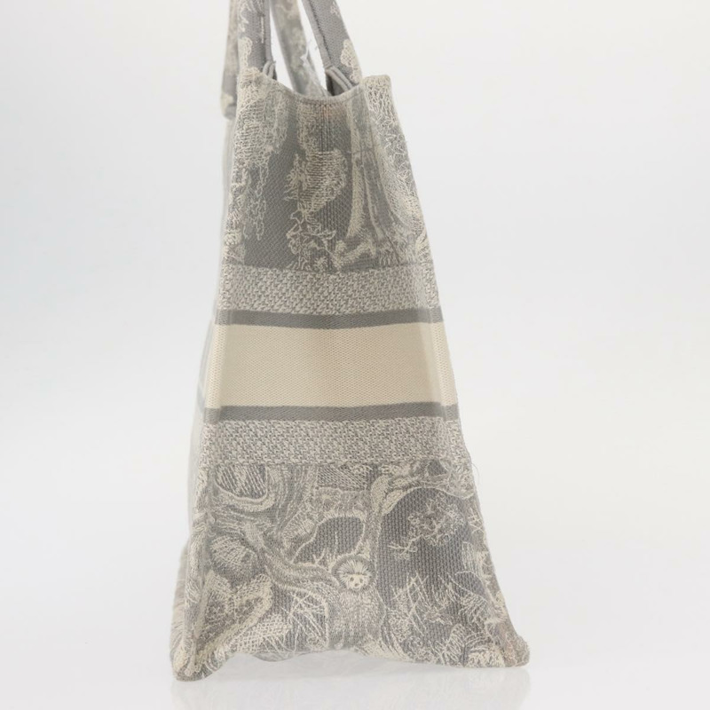 【日本直送】Christian Dior Toile De Jouy Book Tote 手提包 帆布 灰色 正品 ka013V-3