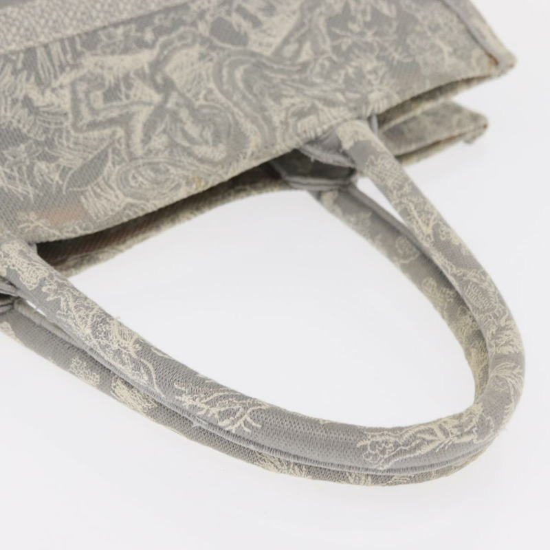 【日本直送】Christian Dior Toile De Jouy Book Tote 手提包 帆布 灰色 正品 ka013V-6