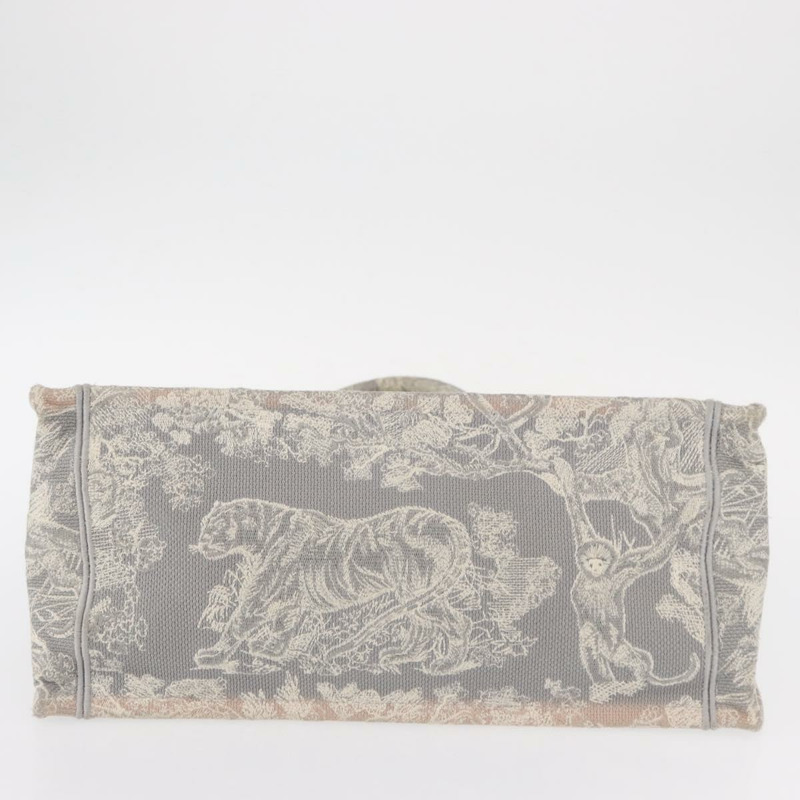 【日本直送】Christian Dior Toile De Jouy Book Tote 手提包 帆布 灰色 正品 ka013V-8
