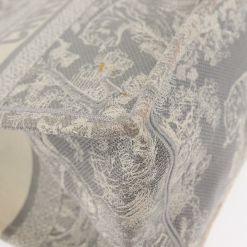 【日本直送】Christian Dior Toile De Jouy Book Tote 手提包 帆布 灰色 正品 ka013V-9