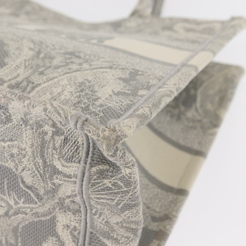 【日本直送】Christian Dior Toile De Jouy Book Tote 手提包 帆布 灰色 正品 ka013V-10