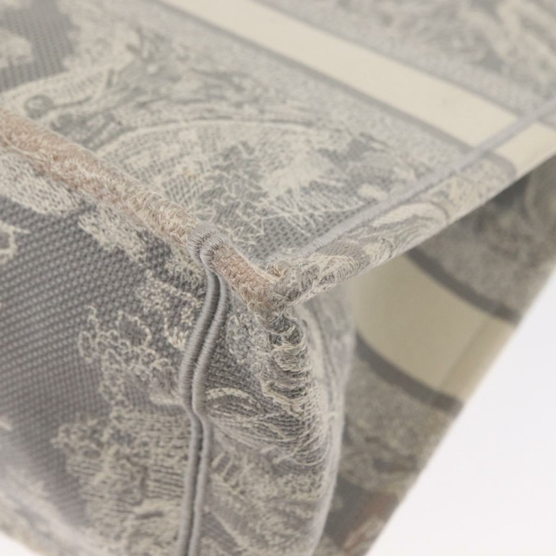 【日本直送】Christian Dior Toile De Jouy Book Tote 手提包 帆布 灰色 正品 ka013V-12