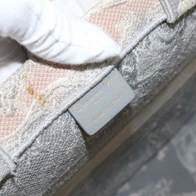 【日本直送】Christian Dior Toile De Jouy Book Tote 手提包 帆布 灰色 正品 ka013V-15