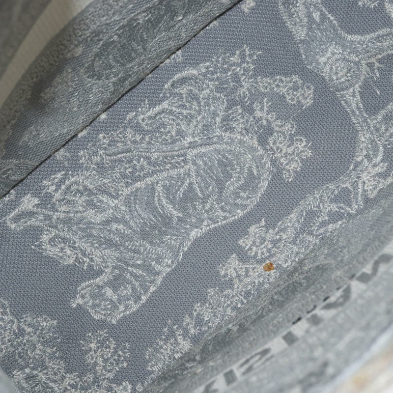 【日本直送】Christian Dior Toile De Jouy Book Tote 手提包 帆布 灰色 正品 ka013V-16
