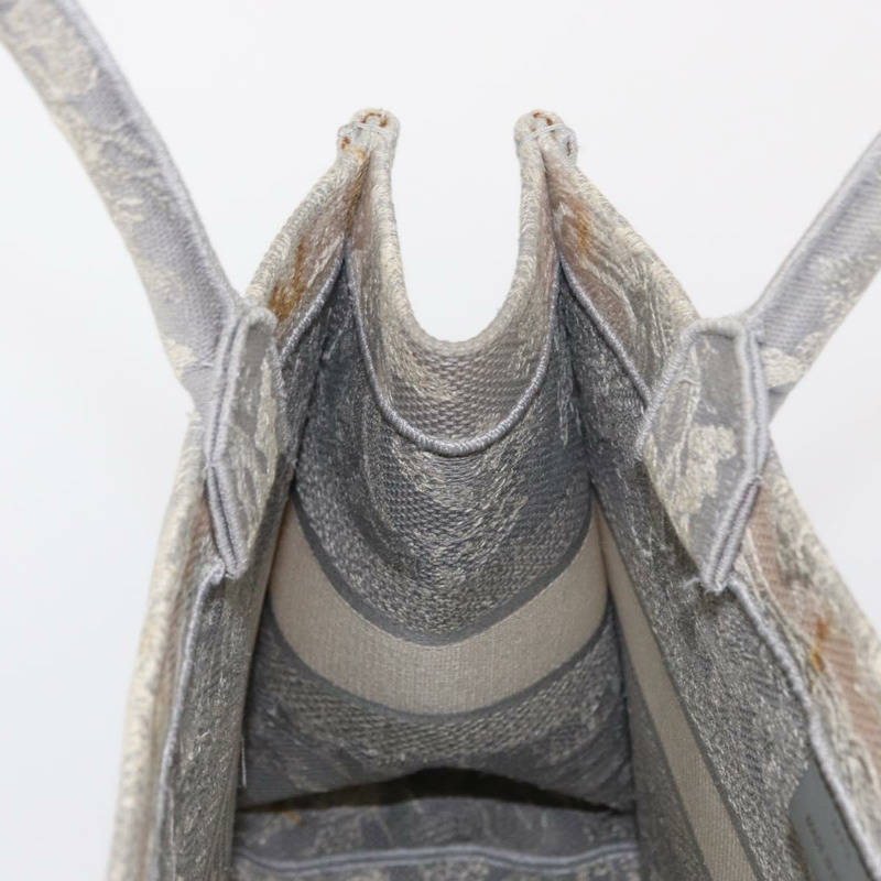 【日本直送】Christian Dior Toile De Jouy Book Tote 手提包 帆布 灰色 正品 ka013V-18