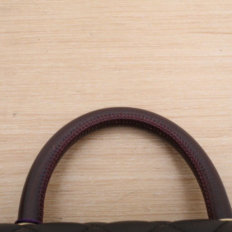 CHANEL CocoHandle小號24黑色荔枝牛皮29開金扣肩背包-2