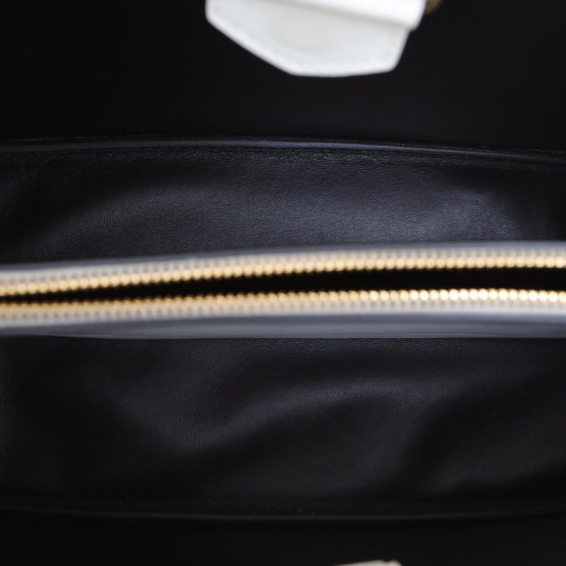 PRADA 白色牛皮matinee貝殼包大號31肩背包-3