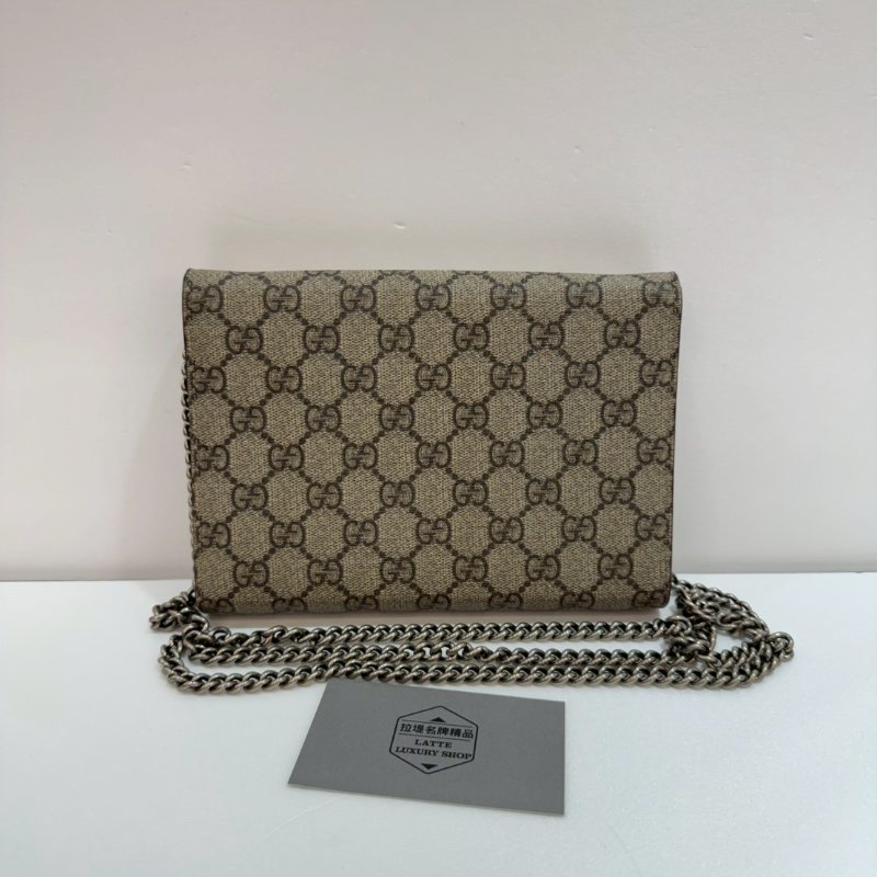 GUCCI 斜背包/側背包/鍊包/酒神包/WOC 8成新-1
