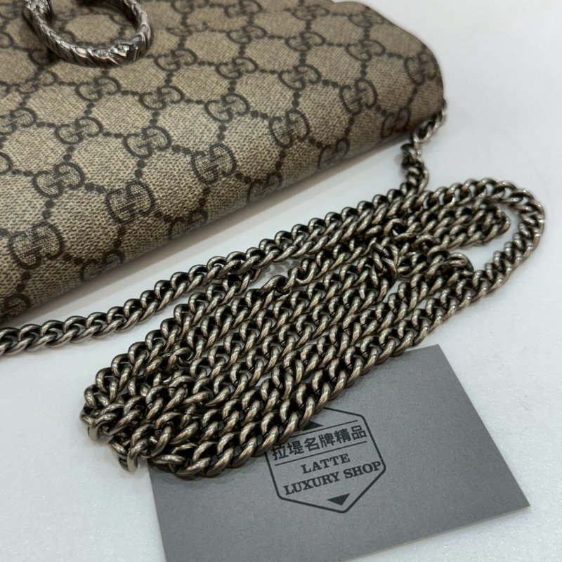 GUCCI 斜背包/側背包/鍊包/酒神包/WOC 8成新-8