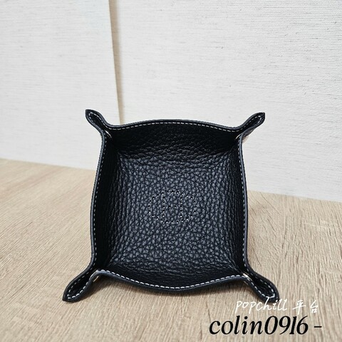 [好物甜價❣️] Hermes89黑TC皮小型置物盤