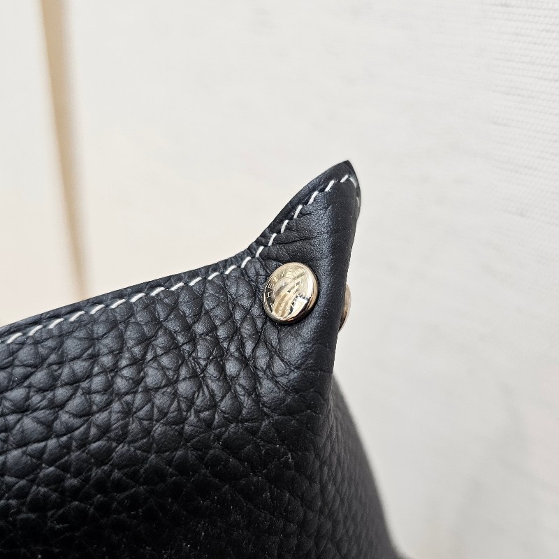 [好物甜價❣️] Hermes89黑TC皮小型置物盤-10