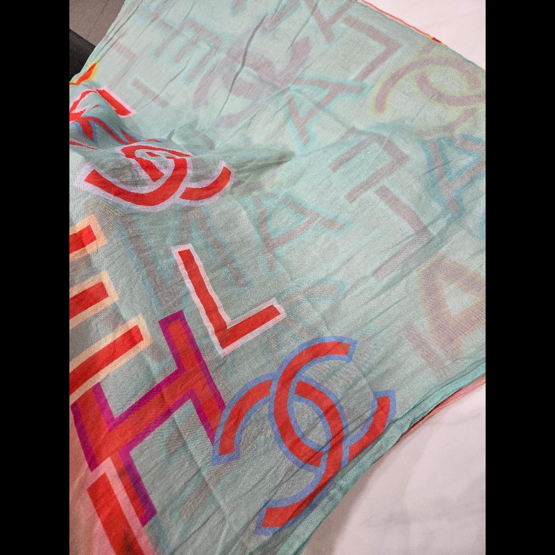 CHANEL 實用款 棉質圍巾-2