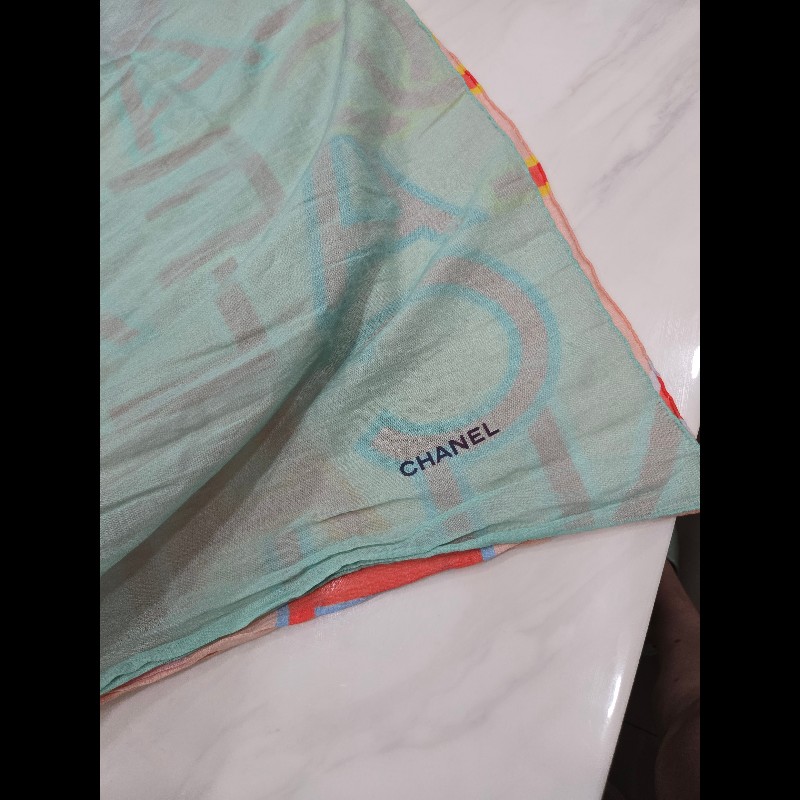 CHANEL 實用款 棉質圍巾-3