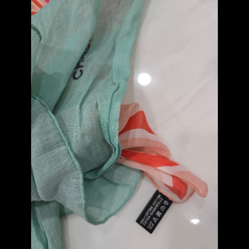 CHANEL 實用款 棉質圍巾-13
