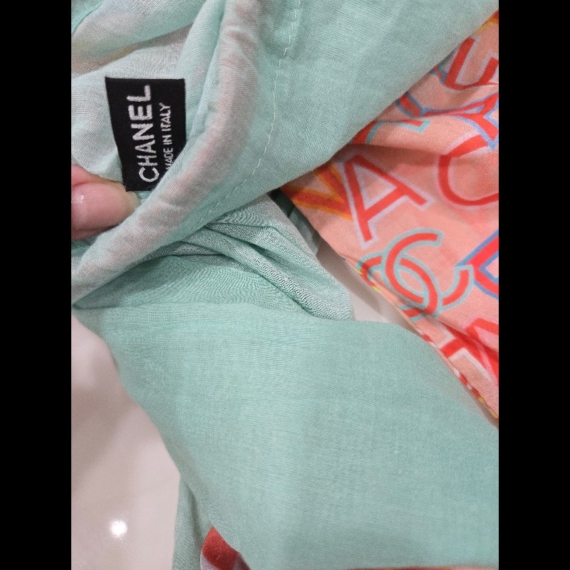 CHANEL 實用款 棉質圍巾-19